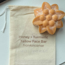 Load image into Gallery viewer, honey tallow turmeric face bar soap
