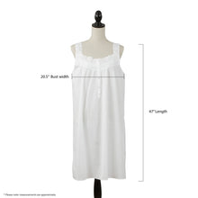 Load image into Gallery viewer, white cotton classic nightgown
