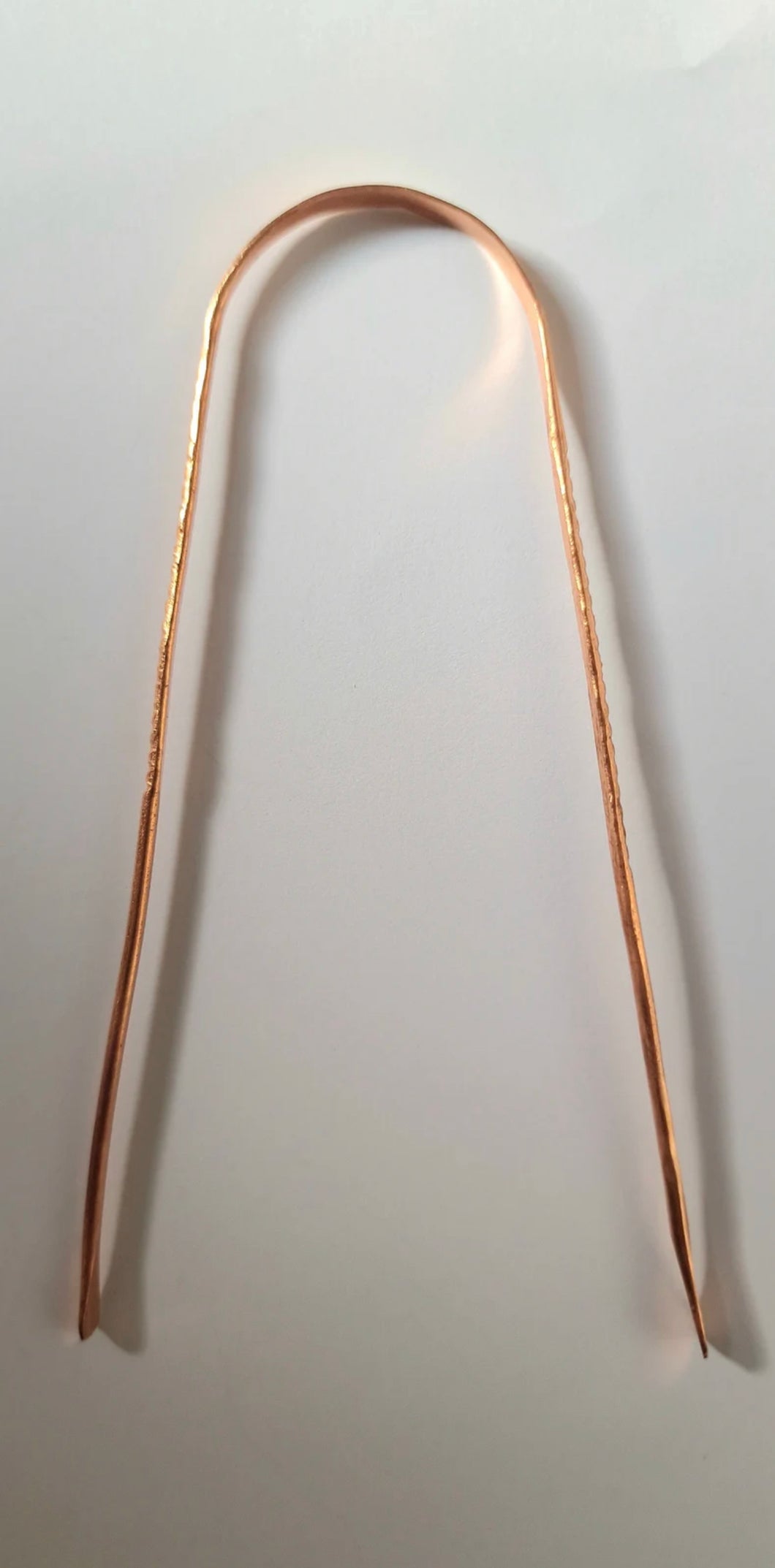 handmade copper tongue scraper