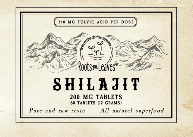 pure shilajit tablets 60ct.