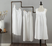 Load image into Gallery viewer, white cotton classic nightgown
