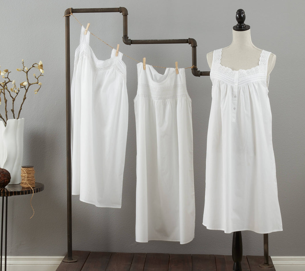 white cotton classic nightgown