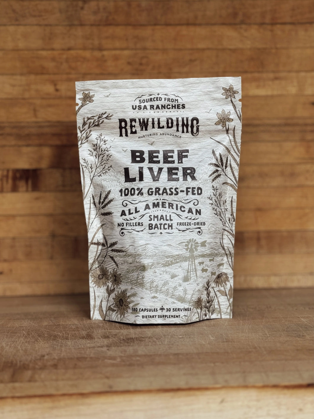 regenerative USA beef liver capsules