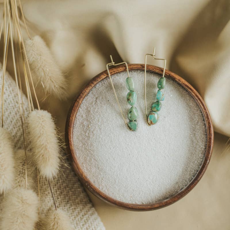 Turquoise River Earrings