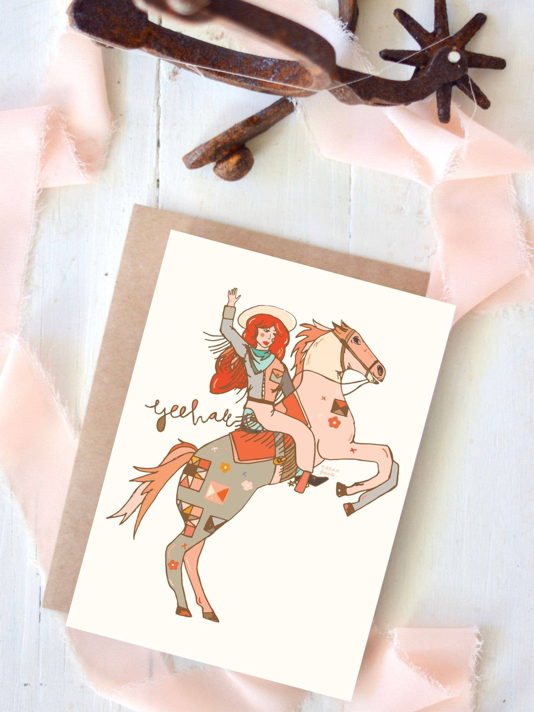 western greeting card / yeehaw