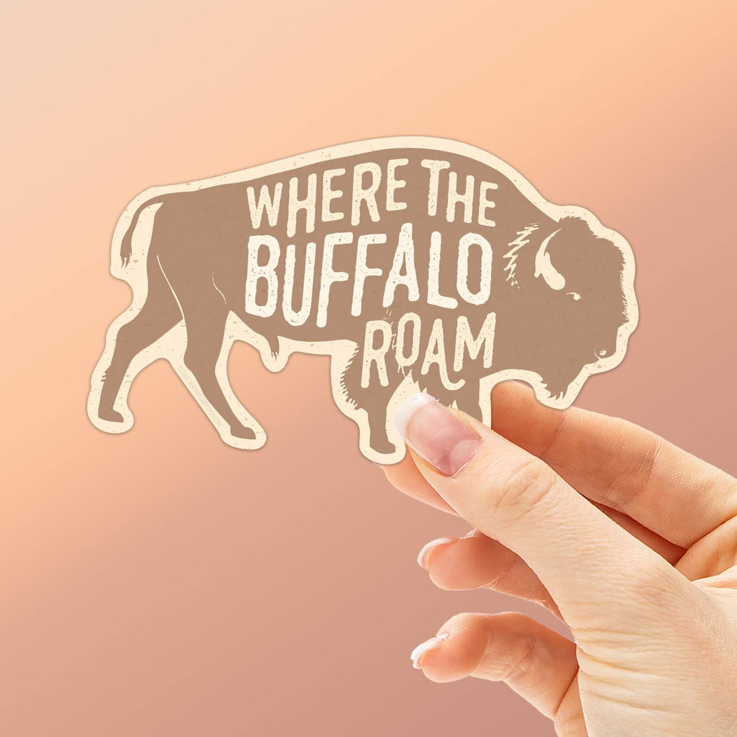 where the buffalo roam sticker
