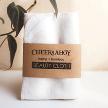 Load image into Gallery viewer, hemp + bamboo beauty wash cloth
